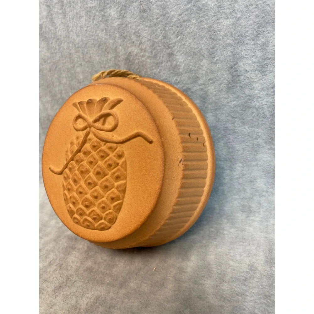 Terracotta Pineapple Embossed‎ Vintage Mold Round Hanging Kitchen Decor Rustic